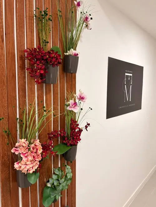 Detalhe da decoração do consultório